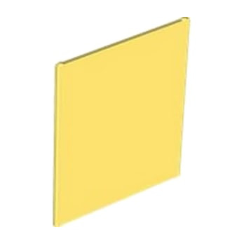 LEGO 6445346 GLASS FOR FRAME 1X6X6 - COOL YELLOW