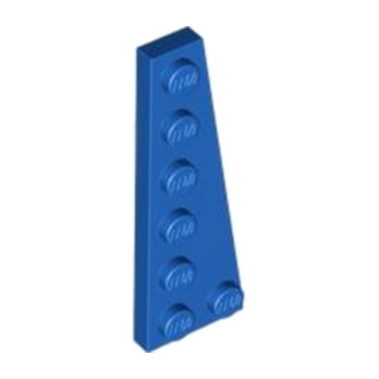 LEGO 6440000 RIGHT PLATE, 2X6 - BLUE