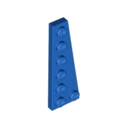 LEGO 6440000 RIGHT PLATE, 2X6 - BLUE