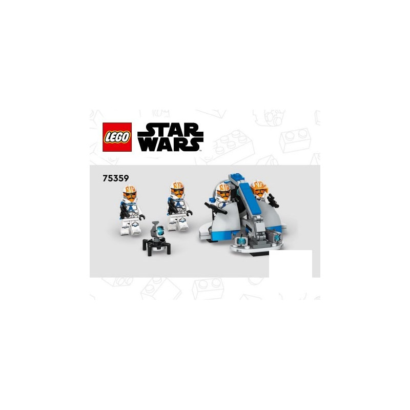 Instruction Lego® Star Wars - 332nd Ahsoka's Clone Trooper Battle Pack - 75359