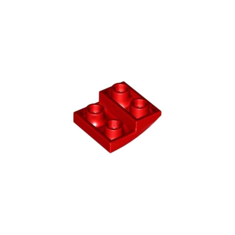 LEGO 6442314 BRIQUE 2X2X2/3, INVERTED BOW - ROUGE