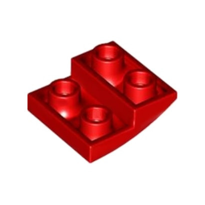 LEGO 6442314 BRICK 2X2X2/3, INVERTED BOW - RED
