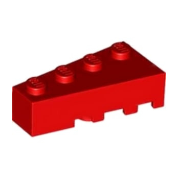 LEGO 4160346 LEFT BRICK 2X4 W/ANGLE 2X4 - RED