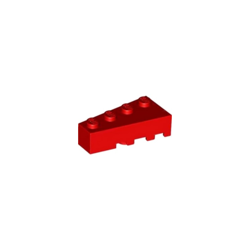 LEGO 4160346 LEFT BRICK 2X4 W/ANGLE 2X4 - RED