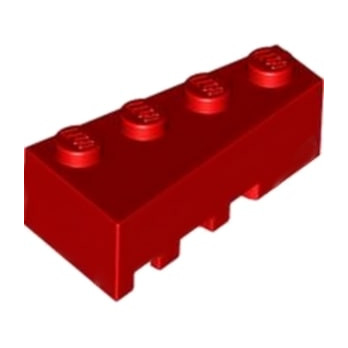LEGO 4160328 RIGHT BRICK 2X4 W/ANGLE - RED