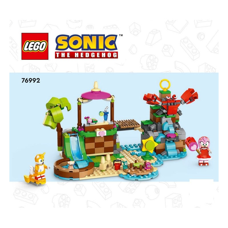Notice / Instruction Lego® Sonic - L'île de sauvetage des animaux d'Amy - 76992