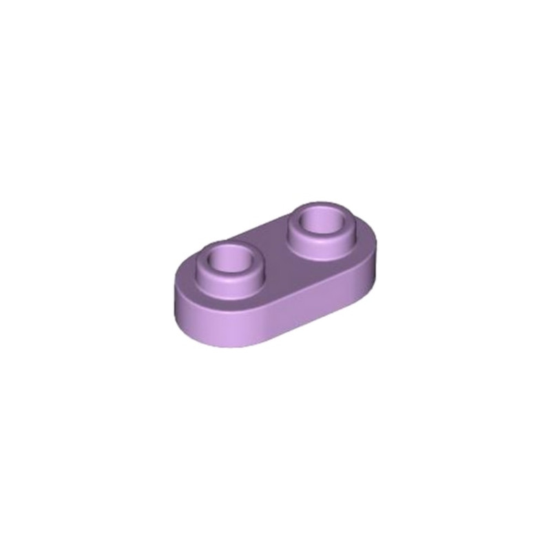 LEGO 6443371 PLATE 1X2, ROUNDED - LAVENDER