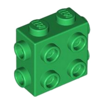 LEGO 6451739 BRICK 1X2X1 2/3, W/ 8 KNOBS - DARK GREEN