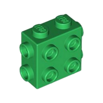 LEGO 6451739 BRIQUE 1X2X1 2/3, W/ 8 KNOBS - DARK GREEN