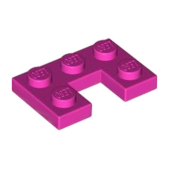 LEGO 6451742 PLATE 2X3, W/ CUT OUT - DARK PINK