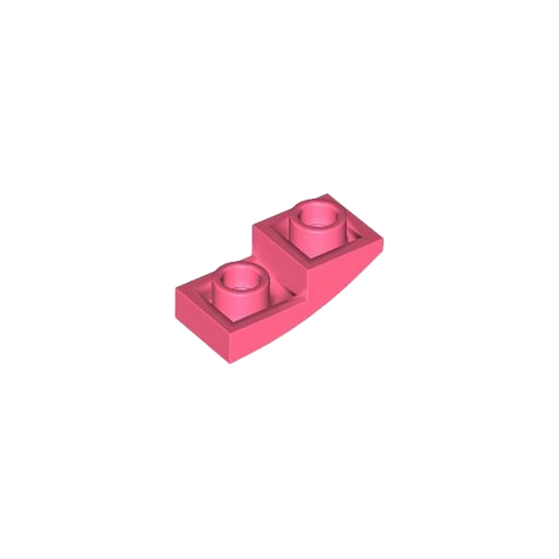 LEGO 6438408 PLATE, W/ HALF BOW, INV. 1X2X2/3 - CORAL