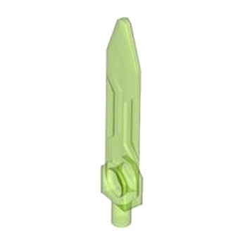 LEGO 6301802 LAME EPEE - VERT FLUO TRANSPARENT