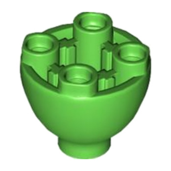 LEGO 6451480 SPHERE 2X2X1 1/3 INVERTED - BRIGHT GREEN