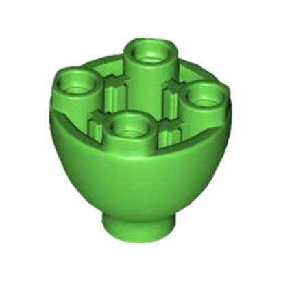 LEGO 6451480 SPHERE 2X2X1 1/3 INVERTED - BRIGHT GREEN