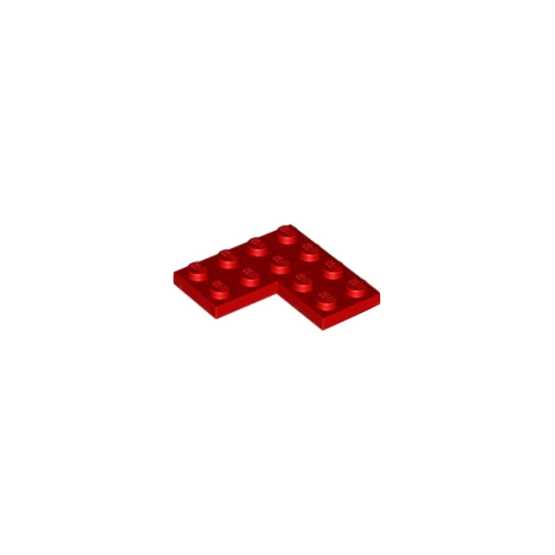 LEGO 6430333 PLATE D'ANGLE 2X4X4 - ROUGE