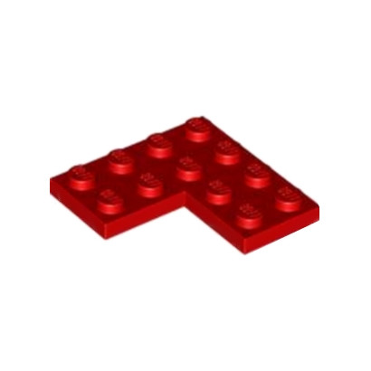 LEGO 6430333 PLATE D'ANGLE 2X4X4 - ROUGE