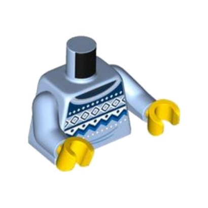 LEGO 6434969 PRINTED TORSO - LIGHT ROYAL BLUE