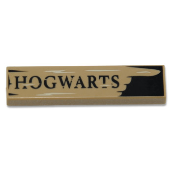LEGO 6434527 PLATE 1x4 PRINTED HARRY POTTER - SAND YELLOW