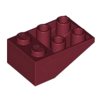 LEGO 6457943 ROOF TILE 2X3/25° INV. - NEW DARK RED