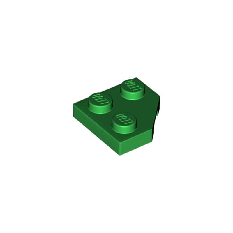 LEGO 6311453 PLATE 2X2, CORNER, 45 DEG. - DARK GREEN