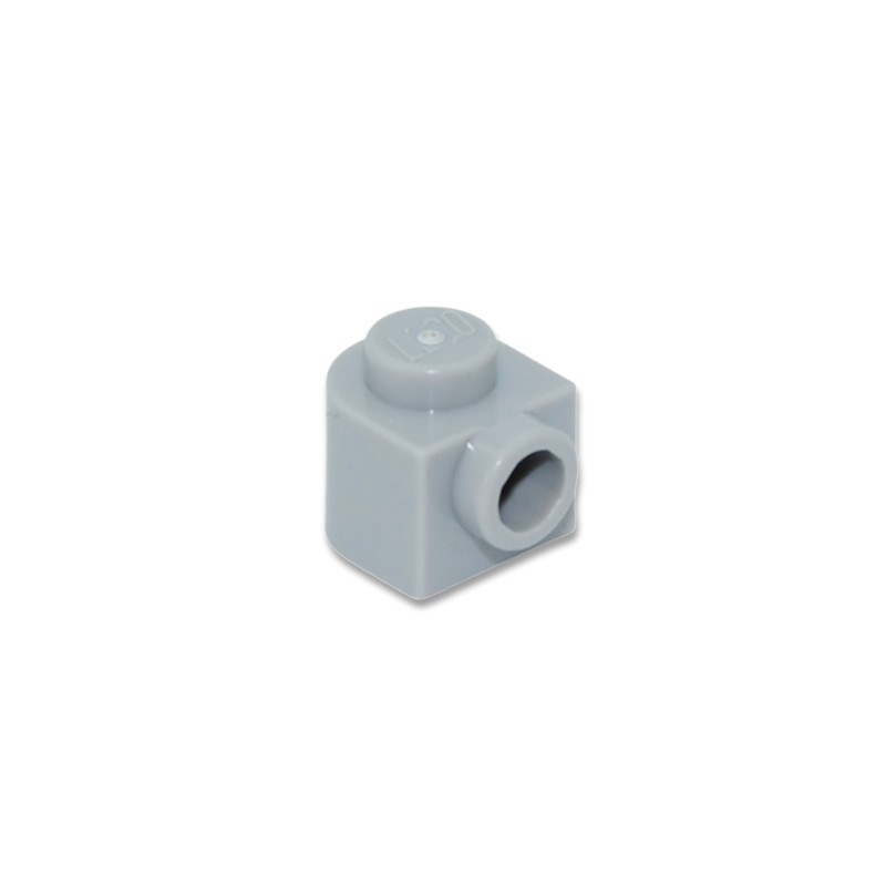 LEGO 6448793 PLATE 1X1X2/3, W/ 1 KNOB, ROUNDED - MEDIUM STONE GREY