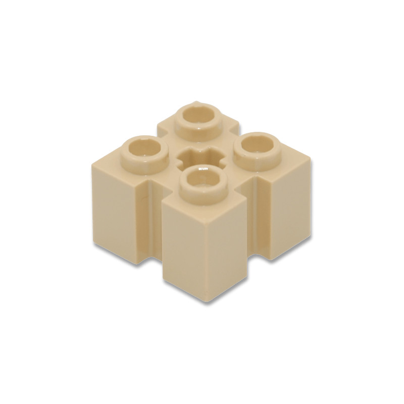 LEGO 6454937 BRICK 2X2 W/GROOVE - TAN
