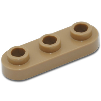 LEGO 6449564 PLATE 1X3, ROND - SAND YELLOW