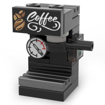 Machine à café expresso - Réalisé et imprimé en Brique Lego®