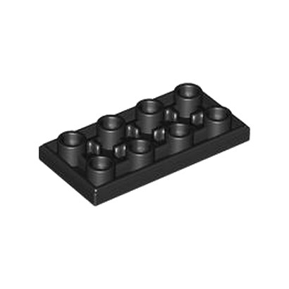 LEGO 6442317 PLATE LISSE 2X4 INV - NOIR
