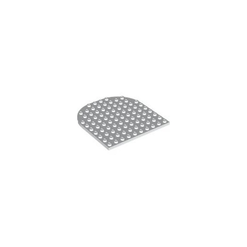LEGO 6394195 PLATE 1/2 ROUND 10X10 - WHITE