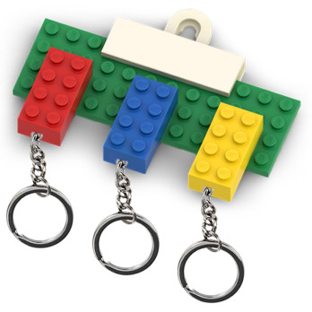 Porte clef Mural en brique Lego® - Vert
