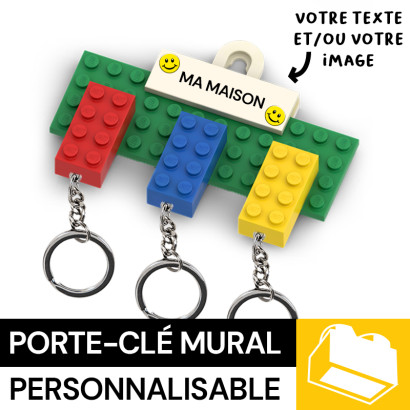 Lego® brick wall key holder - Green