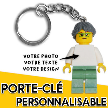 Customizable Lego® Woman Figurine Keyring