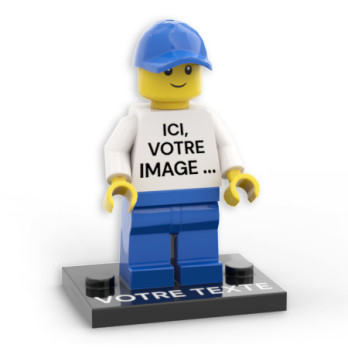 Lego® figure and base to personalize