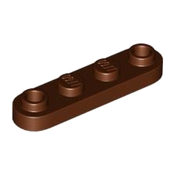LEGO 6463591 PLATE 1X4, ROUNDED - REDDISH BROWN