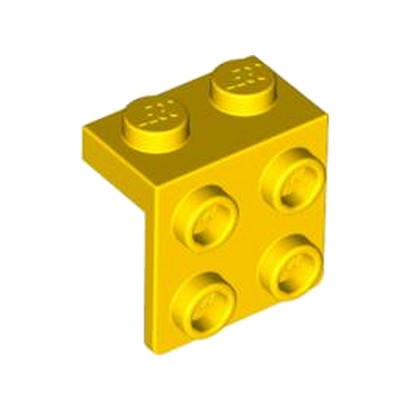 LEGO 6117938 ANGLE PLATE 1X2  2X2 - JAUNE