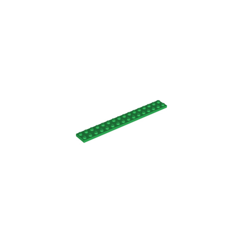 LEGO 6305835 PLATE 2X16 - DARK GREEN