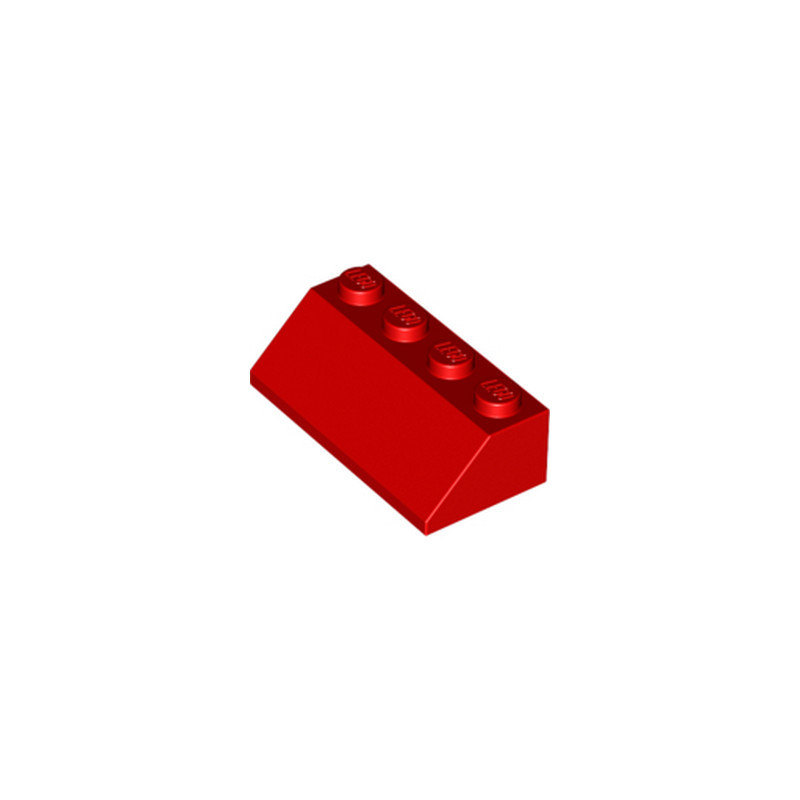 LEGO 303721 TUILE 2X4/45° - ROUGE
