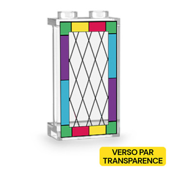 Stained glass geometric...