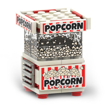 Machine à Popcorn - Réalisé et imprimé en Brique Lego®