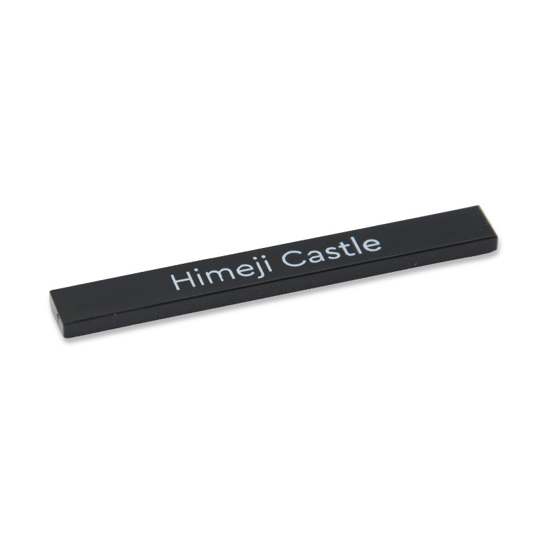 LEGO 6454242 FLAT TILE "Himeji Castle" 1X8 - BLACK