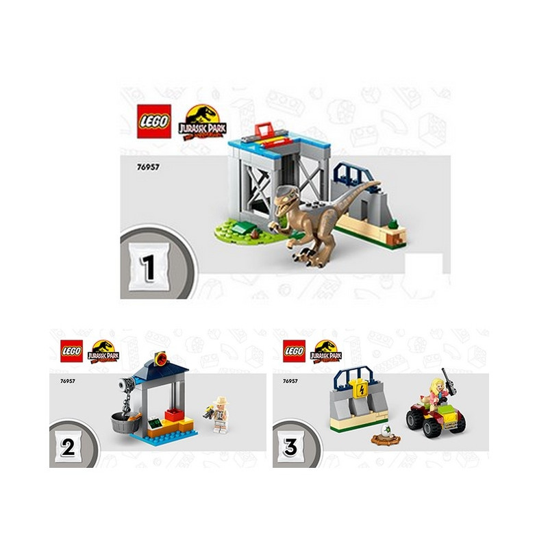 Instruction Lego® Jurassic World - Velociraptor Escape - 76957