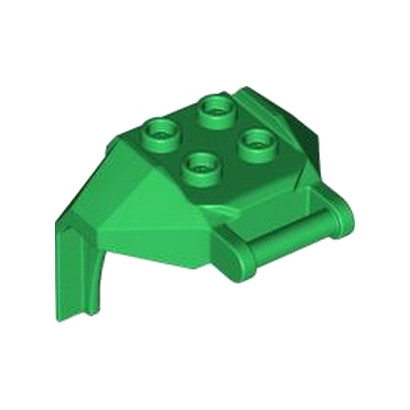 LEGO 6346745 DESIGN, BRICK 4X3X3, W/ 3.2 SHAFT - DARK GREEN