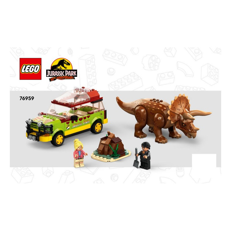 Instruction Lego® Jurassic World - Triceratops Research - 76959
