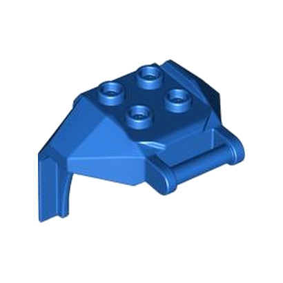 LEGO 6463374 DESIGN, BRICK 4X3X3, W/ 3.2 SHAFT - BLUE