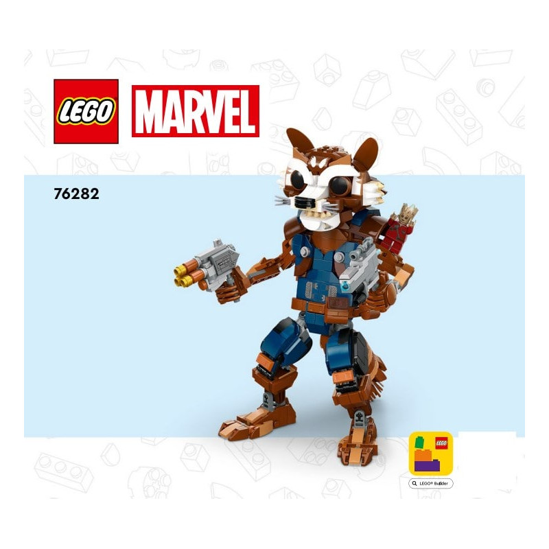 Notice / Instruction Lego® Super Heroes - Rocket & Baby Groot - 76282