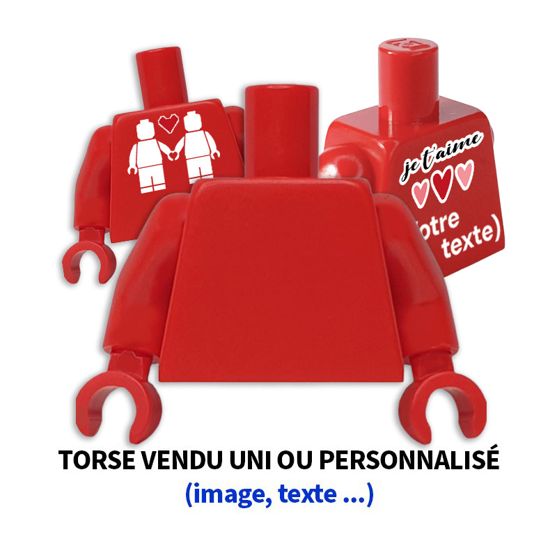 LEGO 6323025 TORSE UNI (ou personnalisé) - ROUGE