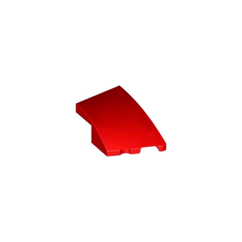 LEGO 6436412 BRICK 2X3, OUTSIDE BOW RIGHT - RED