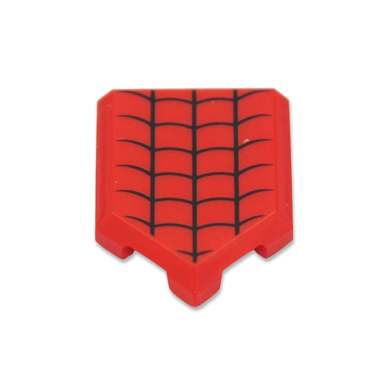 LEGO 6467557 TILE 2X3 W/ANGLE PRINTED SPIDERMAN - RED