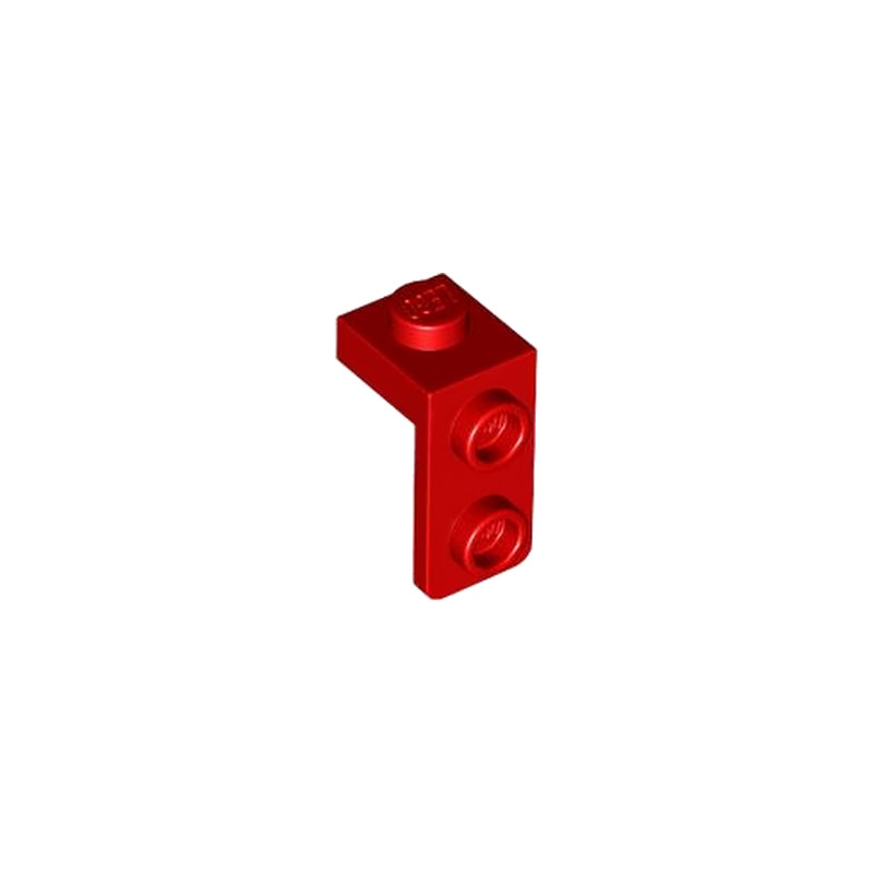 LEGO 6435047 PLATE 1X1, W/ 1.5 PLATE 1X2, DOWNWARDS - RED
